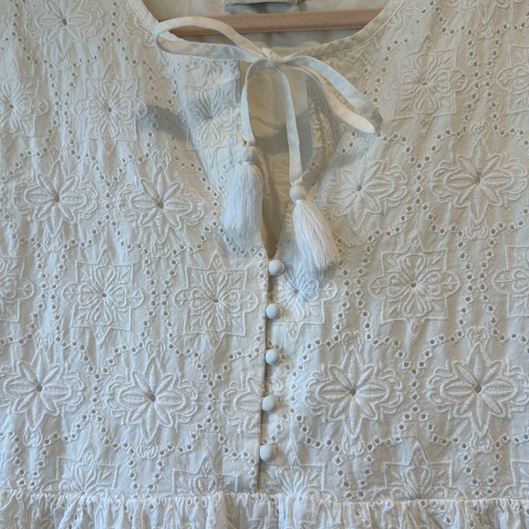 Vineyard Vines Island Eyelet White Short Sleeve Dress - Picture 6 of 10